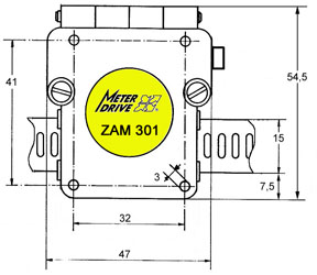 Plan of a linear encoder Z201 / Z301